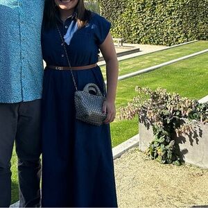 Stylish Denim Blue Maxi Dress